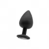  EXTRA LARGE DIAMOND BUTT PLUG BLACK