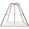  PD2125-19 Fantasy Bondage Swing White + PD3880-23 Fantasy Swing Stand