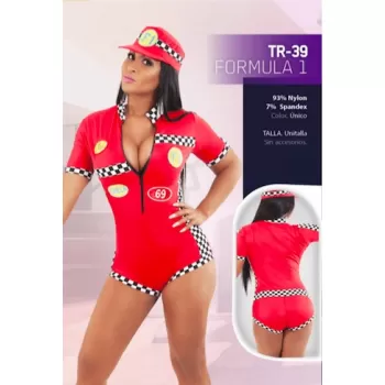  Disfraz sexy de Formula 1 Butarga Para Mujer - TR39