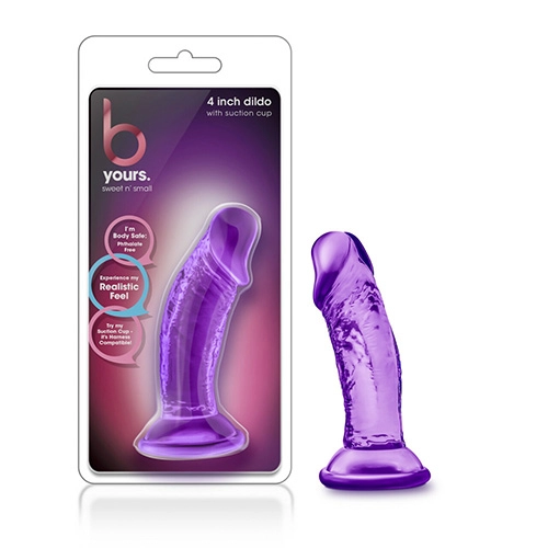  11 cm Largo x 3.1 cm Ancho - BL-13621 Sweet N' Small 4 Inch Dildo with Suction Cup Purple