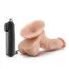  20 cm Largo x 3.8 cm Ancho - BL-13493 8 Inch Vibrating Cock with Suction Cup Vanilla