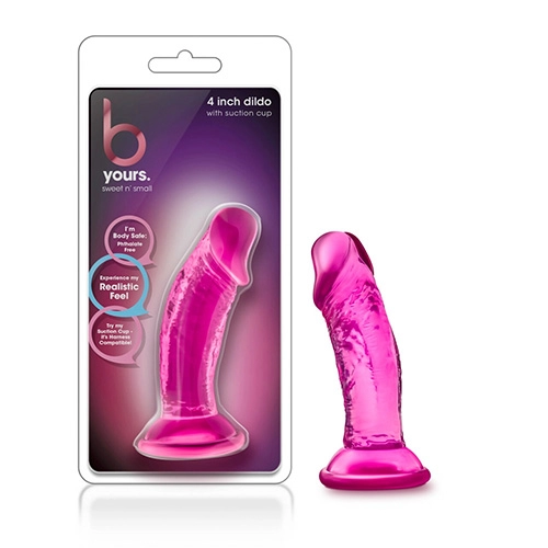  10 cm Largo x 4.4 cm Ancho - BL-13620 Sweet N' Small 4 Inch Dildo with Suction Cup Pink