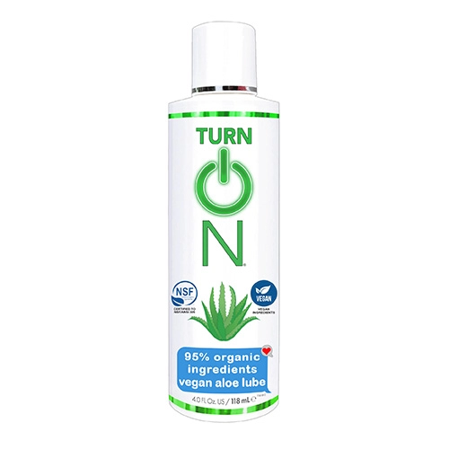  Lubricante A Base De Agua WET TURN ON 95% ORGANIC INGREDIENTS VEGAN ALOE LUBE 4 OZ.