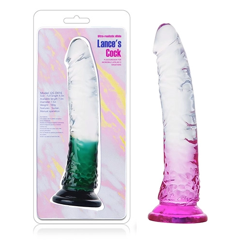  21 Centimetros - 8" QS-D016 DILDO BICOLOR (Color según existencias)