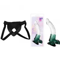  20 cm Largo x 3.8 cm Ancho - QS-D019 BICOLOR DILDO (Color seg?n existencias) Strap-on Kit Dildo y Arnes Económico