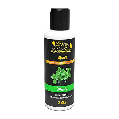  Lubricante De Sabor Menta Deep Sensations Mint 2 Oz