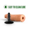  19 cm Largo  x 5 cm BL-51267 8 Inch Dildo with Suction Cup Adapter Mocha
