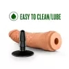  19 cm Largo  x 5 cm BL-51337 7.5 Inch Dildo with Suction Cup Adapter Mocha