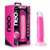 20 cm LArgo x 4.4 cm Ancho Marquee 8" Silicone Dual Density Dildo Neon Pink Blush Novelties BL-88200