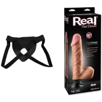  25 cm Largo x 5 cm Ancho - PD1520-21 Real Feel deluxe # 10 Strap-on Kit Dildo y Arnes Económico