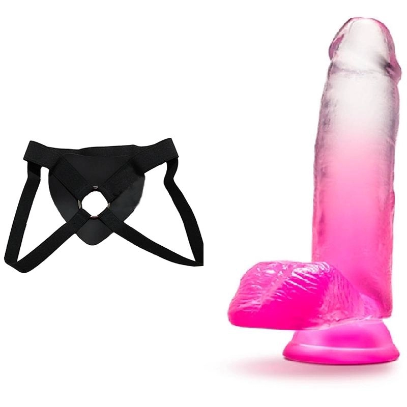  17 cm Largo x 4.4 cm Ancho Sugar Magnolia 7 Inch Dildo Fuchsia Blush Novelties BL-38500 Strap-on Kit Dildo y Arnes Económico