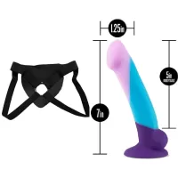  17 cm Largo x 3.1 cm Ancho D16 Purple Haze Blush Novelties BL-86821 Strap-on Kit Dildo y Arnes Económico