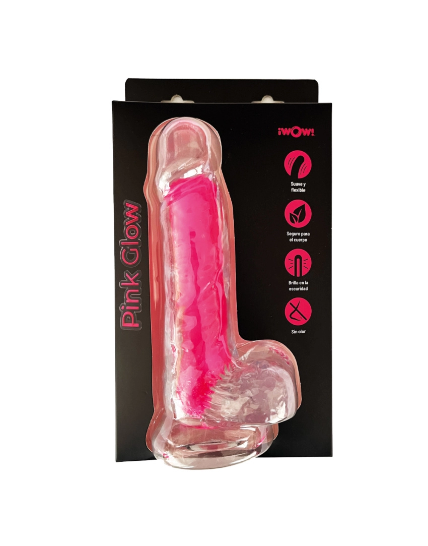  20 cm Largo  x  7.0 cm DILDO PINK GLOW