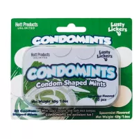  Spearmint Flavor Condom Shaped