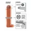  Extencion de  2.54 cm de Largo -  FANTASY X-TENSIONS PERFECT 1 INCH EXTENSION WITH BALL STRAP FLESH