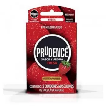  3PACK PRUDENCE FRESA SABOR COLOR Y AROM